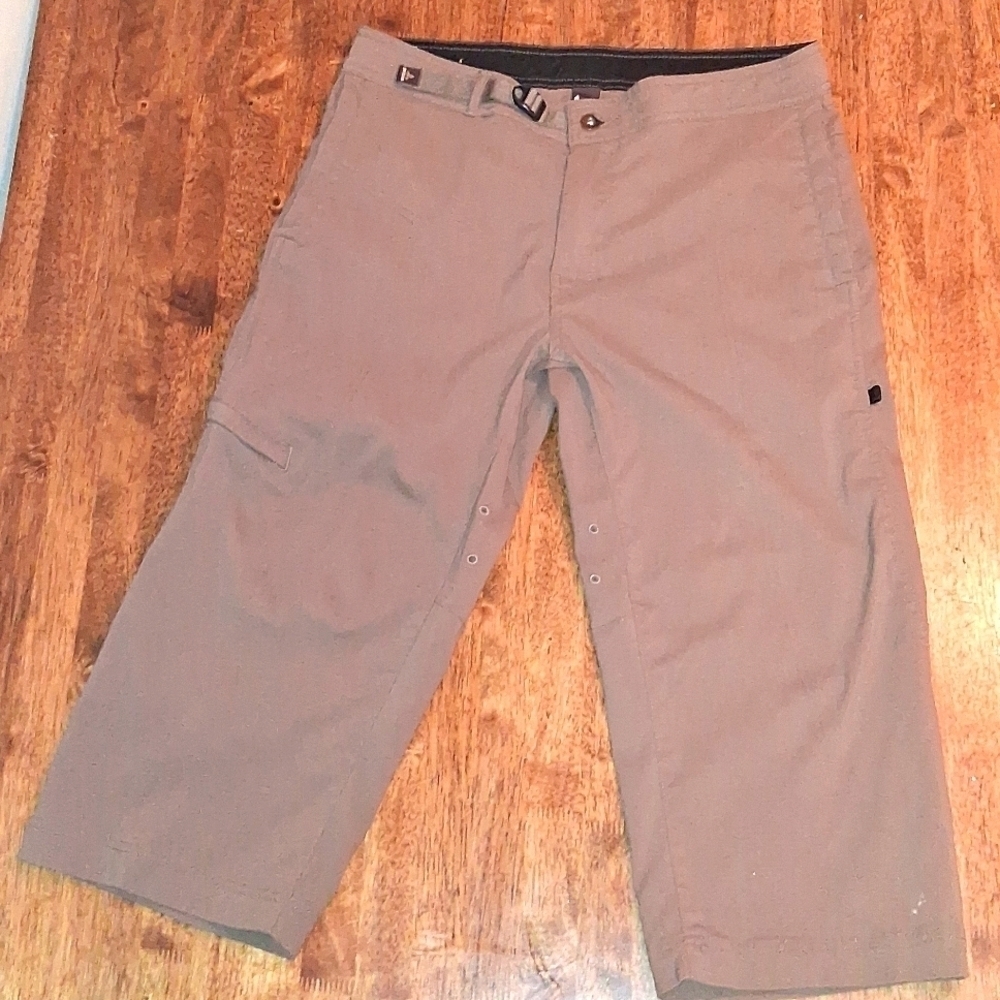 Prana Women's Capri Pant Outdoor Travel Stretch Zip Pocket Hiking Camping M